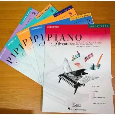 Giaos trình học đàn Piano Adventure THEORY BOOK Level 1-5
