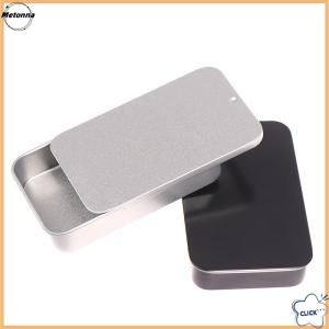 Follow Get More【Metonna】 80x50x15mm Mini Iron Box Slide Cover Storage Box Portable Tin Boxes Container