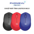 Chuột máy tính không dây Logitech M331 Silent Plus (Đen/Đỏ/Xanh dương) - Bảo hành 12 tháng. 