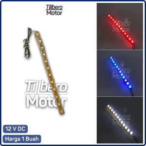 Lampu Alis LED DRL Fleksibel 12 cm Motor Mobil Anti Tahan Air Beat Vario Nmax Aerox