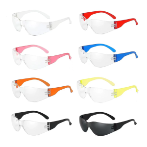 10pcs Childrens Protective Glasses Light Weight Scratch Resistant Eyewear Kids Windproof Safety Glasses Goggles
