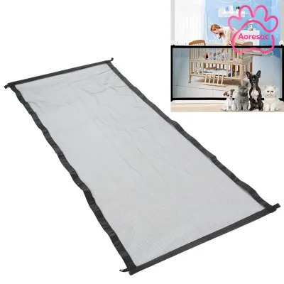 Aoresac Hàng rào bảo vệ Cổng lưới Lắp đặt dễ dàng Lưới an toàn cho vật nuôi Bảo vệ hành lang cho cầu thang cho cửa ra vào