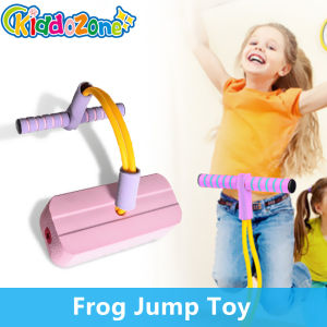 KiddoZone Childrens Frog Jump Toy Bounce Foam Pogo Stick with Squeaky Sounds for Kids kindergarten Bounce Sense Training Doll Jump Bouncing