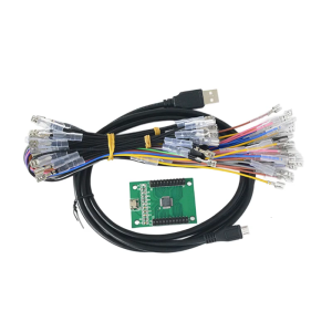Joystick Control Board Controller PCB Board with Wiring Harness Multiple Platform Support for PC