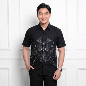 PROMO CUCI GUDANG KEMEJA BATIK MOTIF ABSTRAK TITIK NAWA KARTIKA