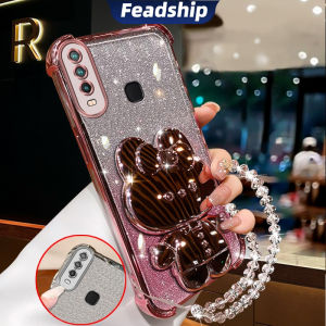 Feadship Case for VIVO y11 vivo Y12 VIVO Y15 Y17 Y19 phone casing Softcase Silicone shockproof Cover new design aesthetic Rabbit makeup mirror with holder Bracelet for girls SJSFTUSL01
