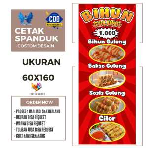 Cetak Spanduk Banner BIHUN GULUNG Costom Desain