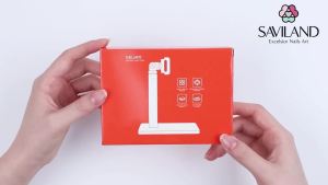 SAVILAND White 9W LED Nail Light for Gel Nails: Handheld LCD Display Screen Flash  Lamps with Stand for Gel Nail 8s Quick Drying Cordless Handsfree U V Light for Nails Home Mani Nail Dryer