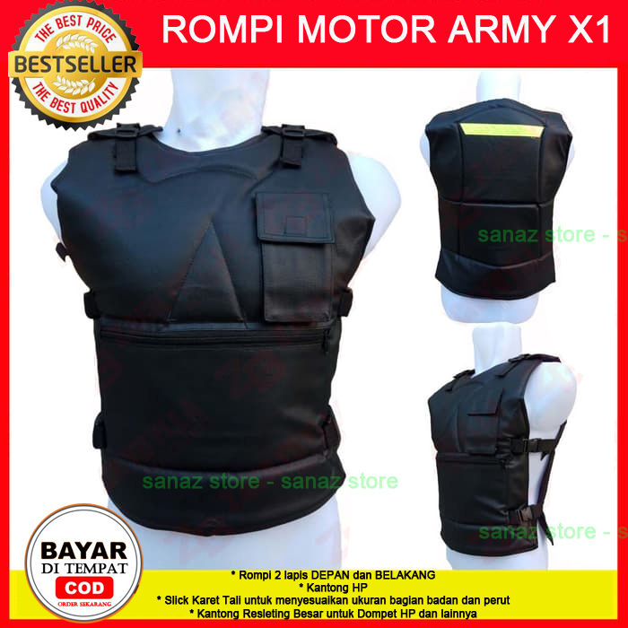 Rompi Motor ARMY X1 - COD seluruh Indonesia | Lazada Indonesia