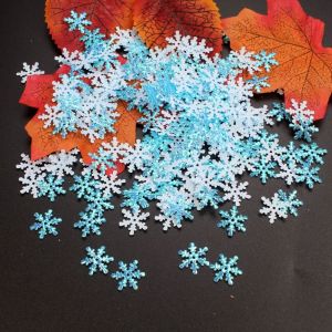VINEY Multi-color Christmas Snowflakes Confetti DIY 1.5cm/2cm/3cm Snowflake Sequins Children Toys Glitter Artificial Snowflakes Cake Decor