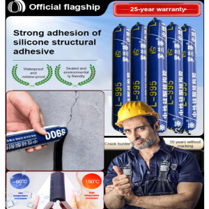 Strong waterproof sealant Neutral Silicone Sealant High Viscosity Mold-proof Crack-resistant Structural Adhesive Glass Glue 中性硅酮胶 防水密封胶