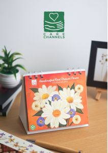 2027 Small Desk Calendar | Table Calendar | Handmade with Real Pressed Flowers  | Gift Ideas