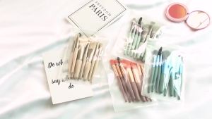 8pcs/set Portable Makeup Brushes Set Mini Foundation Loose Powder Eyeshadow Eyebrow Eyelash Brush Kit Make Up Tool