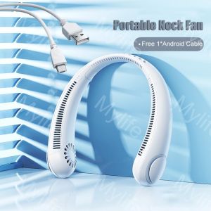 2023 Upgraded Portable Neck Fan Cooler [Kipas Leher Gantung Rechargable 360 Degree Mini Neckband Fan]