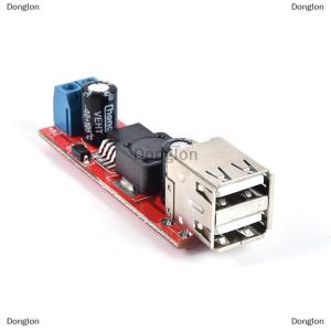 [COD] Donglon DC 6V-40V 12V ถึง5V 3A Dual USB Charger DC-DC step-Down Converter MODULE LM2596
