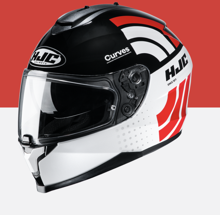 HJC C70 Curves Full Face Helmet Dual Visor (MC1 MC4 MC27) Hockey