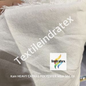 ( per 1 roll ) kain HEAVY CANVAS POLYESTER kanvas poliester greige grey putih beras BW tebal rollan lebar 144 cm isi 40 m bahan tas goodie tote bag totebag souvenir media printing sublime sublim background backdrop foto alas tatakan piknik dekorasi dekor