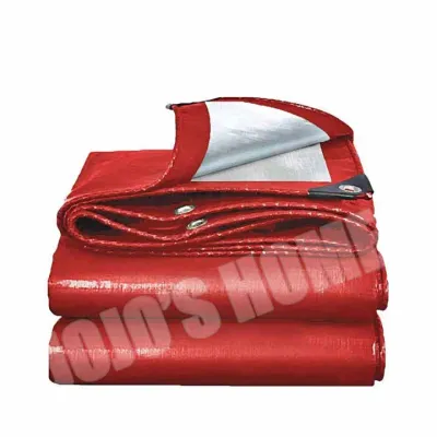 ผ้าใบกันน้ำ ผ้าใบกันแดดฝน (มีตาไก่) ผ้าใบพลาสติก PE ขนาด 2x2 2x3 2x4 3x4 4x5 4x6 5x6 6x8 8x10 10x12 เมตร นำเข้าวัสดุ ราคาถูกและทนทาน กันแดด กันน้ำ ผ้าใบสีน้ำตาลเงิน รถกระบะ ผ้าใบ ผ้าใบรถบรรทุก ที่คลุมรถ ผ้าเต้นท์ ผ้าใบ