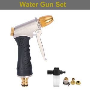 New High Pressure Water Sprayers Metal Adjustable Nozzle Gardening Watering Car Washing Hose Nozzle Brass Sprayer