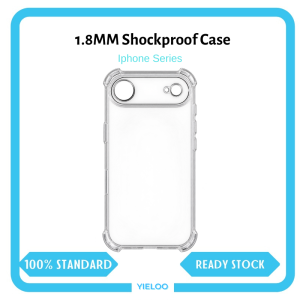 (FREE SCREEN PROTECTOR) Iphone 18ProMax / 18Pro / 17e / 17 / 17 Pro /16e / 16ProMax / 16Pro / 16Plus / 16 / 15ProMax /15Pro / 15 Plus / 15/ 14ProMax / 14Pro / 14Plus / 14 / 13ProMax / 13Pro / 13 / 13Mini Clear Shockproof Transparent Soft TPU Case