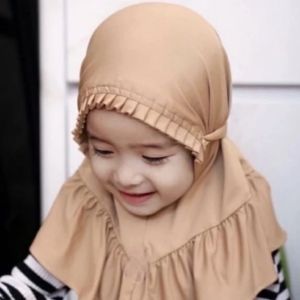 Kerudung anak bayi KCB 0-3 th / Hijab anak perempuan / Jilbab Newborn / HIJAB BABY KCB VALENCIA 0-3 THN / Bergo Lipit KCB Maryam