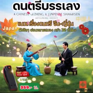 แฟลชไดร์ฟแท้ USB - MP3 ดนตรีบรรเลง เครื่องดนตรีจีน - ญี่ปุ่น ผ่อนคลายสมอง 30 ชั่วโมง (เสียงคมชัดระดับ HD)