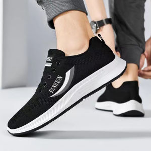 รองเท้ากีฬาผู้ชายน้ำหนักเบา รองเท้ากีฬากันกระแทก รองเท้าวิ่งนักเรียนแฟชั่นเกาหลี  นุ่ม และสวมใส่สบาย