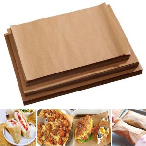 NOBLELUX 50/100PCS Waterproof Baking Paper Non-stick Food Grade Parchment Baking Sheet Oil Resistant Baking Sheets Oven Baking