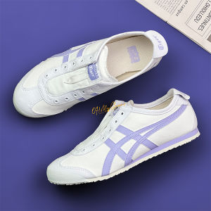 Original Tiger Shoes Classic Mexico66 White Purple Mens and Womens Canvas Non-slip Lazy Shoes Comfortable Breathable Casual Sports Shoes 1183B772