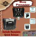 Box Motor Panier Box Pannier Box Almunium 45 Liter Alumunium Top Box Ori Import Bukan Badak Hitam Maggua Guardian. 