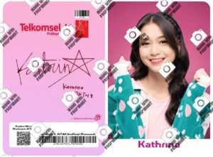 Photo card JKT48 x TELKOMSEL PHOTOCARD TERBARU 2 SISI