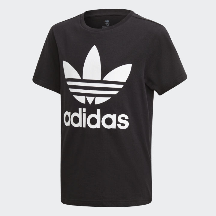 adidas ORIGINALS Trefoil T-Shirt Kids Unisex Black DV2905 | Lazada