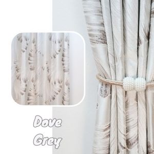 Ins.Fabric Tropical curtain/langsir pattern grommet/ring/eyelet ring custom height