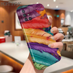 Hontinga All-inclusive Film Casing For Samsung Galaxy A51 A52 A52S 5G 4G A53 5G A73 5G Case Korean film Phone Case Aurora Galaxy Space Sky Back Casing lens Protector Design Hard Cases Shockproof Shell Full Cover Casing For Girls