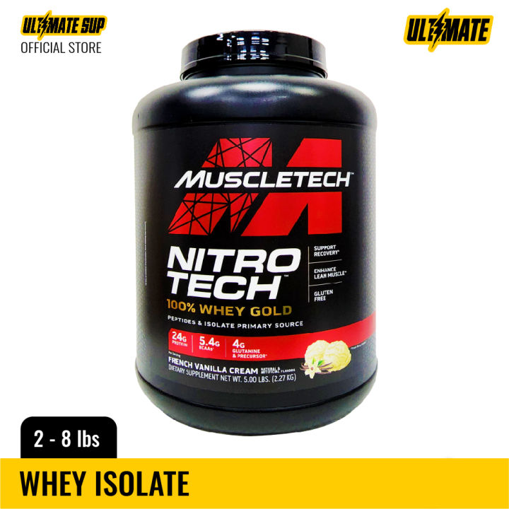 MuscleTech Nitro Tech Whey Gold, 100 Whey Protein, Whey Isolate