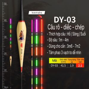 Phao cỏ điện Bát Tiên câu đài ngày đêm cảm ứng đổi màu cao cấp.  Tàng hình khi xuống nước