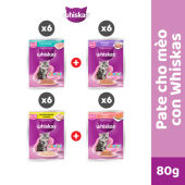 Pate Cho Mèo Con WHISKAS Junior 80g 24 gói