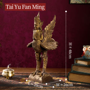 ไม้เนื้อแข็งแกะสลัก Flyman เครื่องประดับเครื่องประดับเครื่องประดับร้านอาหารไทยโรงแรมสปาคลับเฮ้าส์ตกแต่งบ้านแบบดั้งเดิม