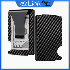 1Pcs Credit Card Holder With Money Clip RFID Anti-theft Aluminum Alloy Credit Card Holder