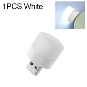 10/1Pcs Mini USB LED Light Portable Plug Lamps Eye Protection Reading Night Light Small Round Car Bulb Computer Mobile Power Lamp