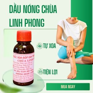 Combo 5 - Dầu nóng xoa bóp Chùa Linh Phong - Hương Nhiên