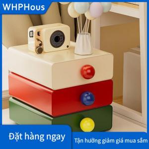 WHPHous Máy tính để bàn lưu trữ ngăn kéo Stackable kéo ra lưu trữ hộp màu tương phản ngăn kéo tổ chức văn phòng đồ lặt vặt văn phòng phẩm lưu trữ trường hợp