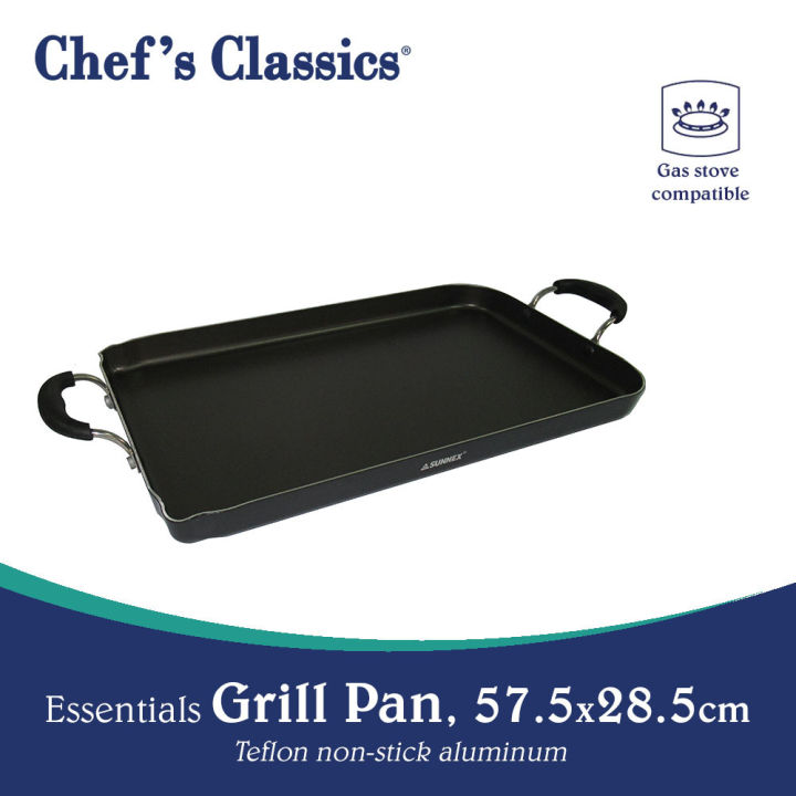 Chef's Classics Essentials Non-Stick Grill Pan, 57.5x28.5cm