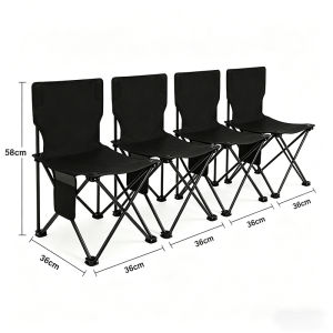 Outdoor Portable Fishing Chair Foldable Camping Chair Dining Chair for Outdoor Travel Hiking Beach