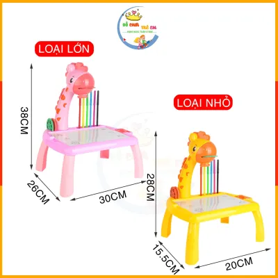 Bàn vẽ tranh thông minh có đèn chiếu sáng cho bé tập vẽ - Máy chiếu vẽ tranh cho bé tập vẽ và tô màu hình hươu