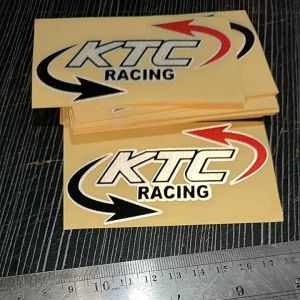 stiker cutting KTC RACING stiker motor stiker timbul stiker ktc menyala