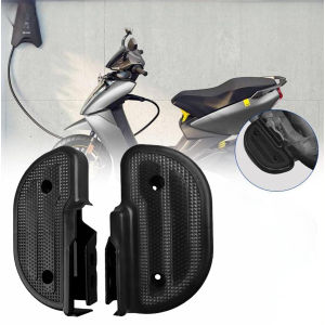 Hitam Universal Cover Pijakan Kaki Belakang Footstep Belakang Sepeda Listrik Universal Non-slip 2PCS
