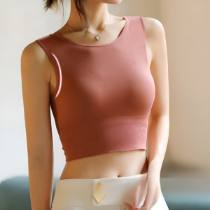 Plus Size Push Up Wireless Padded Sports Bra Seamless Sports Bra Vest Singlet Lingerie Women Running Yoga Fitness Bra