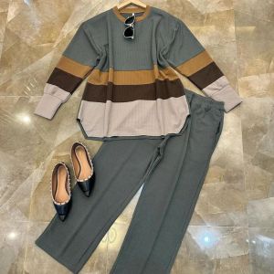 Salsa Set Knite Setelan wanita dewasa terbaru 2025 Baju setelan wanita Setelan celana wanita terbaru