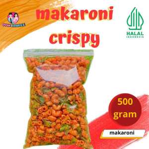 CAMILAN FOOD MAKARONI/ MACARONI PEDAS DAUN JERUK / PEDAS 500 GRAM /SNACK MAKARONI